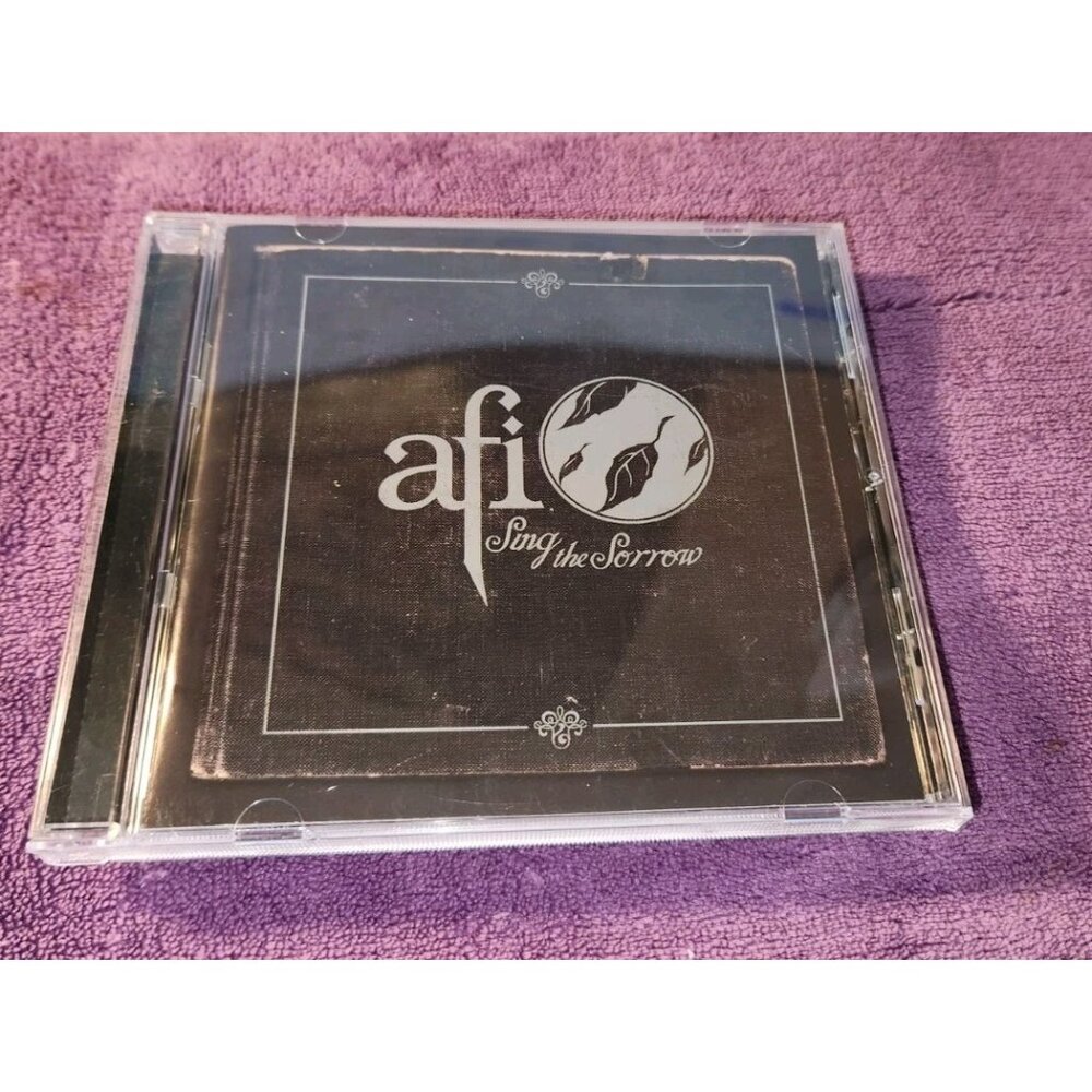 AFI cd SING THE SORROW silver lettering Dreamworks